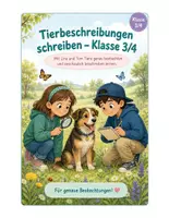 Vorschau - Unterrichtsreihen - Tierbeschreibungen schreiben Klasse 3/4 | Schreibtraining mit Arbeitsblättern - Seite 1
