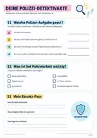 Vorschau - Arbeitsblätter - Polizei Reportage : Arbeitsblatt zum Video plus DaZ Material - 3.-5. Klasse - Seite 3