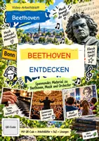 Vorschau - Arbeitsblätter - Beethoven unter der Lupe - Kinderreportage. Arbeitsblatt zum Video plus extra DaZ Arbeitsblatt - Deckblatt