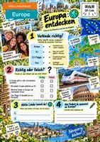 Vorschau - Arbeitsblätter - Europa Reportage für Kinder - Arbeitsblatt zum Video plus DaZ Arbeitsblatt - Seite 1