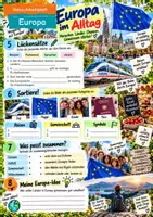 Vorschau - Arbeitsblätter - Europa Reportage für Kinder - Arbeitsblatt zum Video plus DaZ Arbeitsblatt - Seite 2