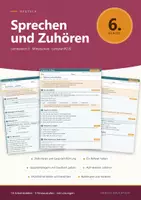 Vorschau - Arbeitsblätter - Sprechen und Zuhören Deutsch 6 Mittelschule - Deckblatt