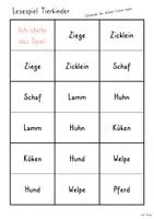 Vorschau - Spiele - Lesespiel Tierkinder - (Bauernhof) - Seite 3