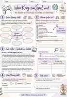 Vorschau - Arbeitsblätter - Frieden – ein Kinderspiel? Krieg in Computerspielen - Komplette Ethik-Unterrichtsstunde mit PPT, Arbeitsblatt & Hefteintrag - Seite 1