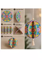 Vorschau - Mal- und Bastelvorlagen - Kunst Mandala Grundschule, 3D Mobile, Ausmalbilder | 4 Schwierigkeitsstufen für Klasse 1, Klasse 2, Klasse 3, Klasse 4 (Freebie, kostenlos) - Seite 2
