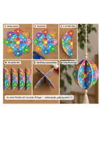 Vorschau - Mal- und Bastelvorlagen - Kunst Mandala Grundschule, 3D Mobile, Ausmalbilder | 4 Schwierigkeitsstufen für Klasse 1, Klasse 2, Klasse 3, Klasse 4 (Freebie, kostenlos) - Seite 3