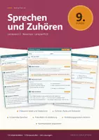 Vorschau - Arbeitsblätter - Deutsch 9 Realschule - Komplettpaket + Lernzielkontrollen - Seite 1