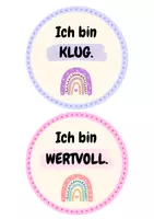 Vorschau - Poster - Affirmationskarten Boho mit Regenbogen - Seite 1