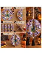 Vorschau - Mal- und Bastelvorlagen - Kunst Mandala Grundschule, 3D Halloween Mobile, Ausmalbilder | 4 Schwierigkeitsstufen für Klasse 1, Klasse 2, Klasse 3, Klasse 4 (Freebie, kostenlos) - Seite 2