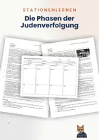 Vorschau - Stationenlernen - Stationenlernen: Die Phasen der Judenverfolgung im NS - Deckblatt
