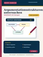 Vorschau - Unterrichtsreihen - Argumentationsstrukturen untersuchen
Deutsch Klasse 9/10 Arbeitsheft mit Lösungen und Schreibkonferenz - Deckblatt