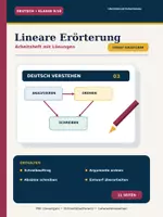 Vorschau - Unterrichtsreihen - Lineare Erörterung
Deutsch Klasse 9/10 Arbeitsheft mit Lösungen und Schreibkonferenz - Deckblatt