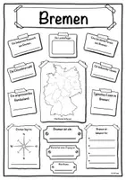 Vorschau - Arbeitsblätter - Steckbrief Bundesland Bremen - Deckblatt