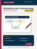 Vorschau - Unterrichtsreihen - Dialektische Erörterung
Deutsch Klasse 9/10 Arbeitsheft mit Lösungen und Schreibkonferenz - Deckblatt