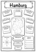 Vorschau - Arbeitsblätter - Steckbrief Bundesland Hamburg - Deckblatt