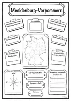 Vorschau - Arbeitsblätter - Steckbrief Bundesland Mecklenburg-Vorpommern - Deckblatt