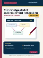 Vorschau - Unterrichtsreihen - Materialgestützt informierend schreiben
Deutsch Klasse 9/10 Arbeitsheft mit Lösungen und Schreibkonferenz - Deckblatt