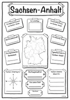 Vorschau - Arbeitsblätter - Steckbrief Bundesland Sachsen-Anhalt - Deckblatt
