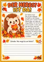 Vorschau - Arbeitsblätter - Herbstgeschichte | Pino entdeckt den Zauber des Herbstes - Seite 2