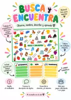 Vista previa - Unidades / Secuencias / Situaciones de Aprendizaje - Busca y encuentra 🔎 con tarjetas de escritura✏️ - Portada