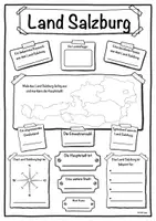 Vorschau - Arbeitsblätter - Steckbrief Bundesland Salzburg - Deckblatt