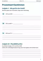Vorschau - Arbeitsblätter - Prozentrechnung Basisscreening Klasse 7–8 - Seite 3