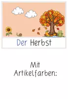 Vorschau - Bildkarten - Wort- und Bildkarten Herbst - Seite 1