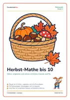 Vorschau - Arbeitsblätter - Herbst-Mathe bis 10 – GrundschuleMax - Deckblatt