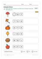 Vorschau - Arbeitsblätter - Herbst-Wörter hören – GrundschuleMax - Seite 3