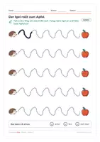 Vorschau - Arbeitsblätter - 🍂 Herbst-Schwungübungen – Igel & Drachen | Kl. 1 #gratis - Seite 2