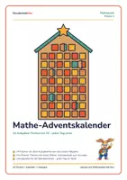 Vorschau - Arbeitsblätter - Mathe-Adventskalender – GrundschuleMax - Deckblatt