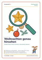Vorschau - Arbeitsblätter - Weihnachten genau hinsehen – GrundschuleMax - Deckblatt