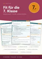 Vorschau - Arbeitsblätter - Fit für die 7. Klasse Wiederholungsheft Paket - Seite 1