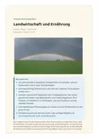 Vorschau - Unterrichtsreihen - Landwirtschaft und Ernährung: Boden, Wasser, Weltmarkt – Geografie Klasse 7 und 8 - vierfach differenziert inkl. eigener Förderversion / DaZ-Version - Seite 1
