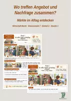 Vorschau - Stundenentwürfe - Markt und Preis – 5 Stunden und Lernkontrolle | Wirtschaft-Recht Klasse 7 - Seite 1