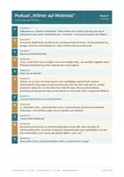 Vorschau - Arbeitsblätter - Podcast: Der Begriff „entwickelt“ und „Entwicklungsland“ auf dem Prüfstand. - Seite 1
