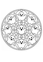 Vorschau - Mal- und Bastelvorlagen - Halloween Mandalas für Kinder - Seite 3