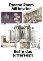 Vorschau - Spiele - digitaler Escape Room: Abendteuer im Mittelalter - Deckblatt