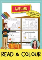 Vorschau - Arbeitsblätter - Autumn – Englisch Herbst: Read and Colour, Schreiben & Sprechen | differenziert Kl. 3-5 - Deckblatt