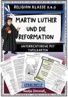 Vorschau - Arbeitsblätter - Martin Luther und die Reformation - katholisch - evangelisch - Deckblatt