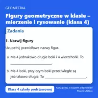 zapowiedź - Figury geometryczne: mierzenie i rysowanie - obwoluta