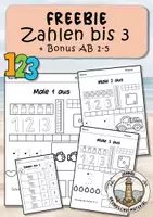 Vorschau - Arbeitsblätter - Mathe Klasse 1 (1. HJ) – Umfassende Arbeitsblättersammlung (Zahlenraum bis 10) - Seite 1
