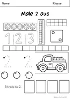 Vorschau - Arbeitsblätter - Mathe Klasse 1 (1. HJ) – Umfassende Arbeitsblättersammlung (Zahlenraum bis 10) - Seite 3