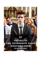 Vorschau - Text - Textanalyse/Textbeschreibung Gedicht „Zur Fotografie eines Konfirmanden“ (Erich Kästner) - Deckblatt