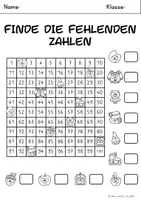 Vorschau - Arbeitsblätter - Herbst Mathe Klasse 3 | Zahlenraum 100 - Seite 1