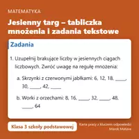 zapowiedź - Jarmark jesienny – tabliczka mnożenia i zadania tekstowe (klasa 3) - obwoluta