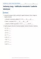 zapowiedź - Jarmark jesienny – tabliczka mnożenia i zadania tekstowe (klasa 3) - strona 3