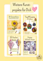 Vorschau - Mal- und Bastelvorlagen - Kunst Grundschule Herbst - Fensterbilder aus Transparentpapier basteln - Herbstbäume Sonnenfänger, Suncatcher Bastelprojekt Klasse 2, Klasse 3, Klasse 4 - Seite 3