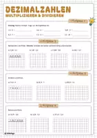 Vorschau - Arbeitsblätter - Grundrechenarten schriftlich (Materialpaket) - Seite 1