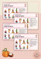 Vorschau - Stundenentwürfe - Wer bin ich? Kinder im Herbst | zweifach differenzierte Leserätsel-Kartei mit Selbstkontrolle - Seite 3